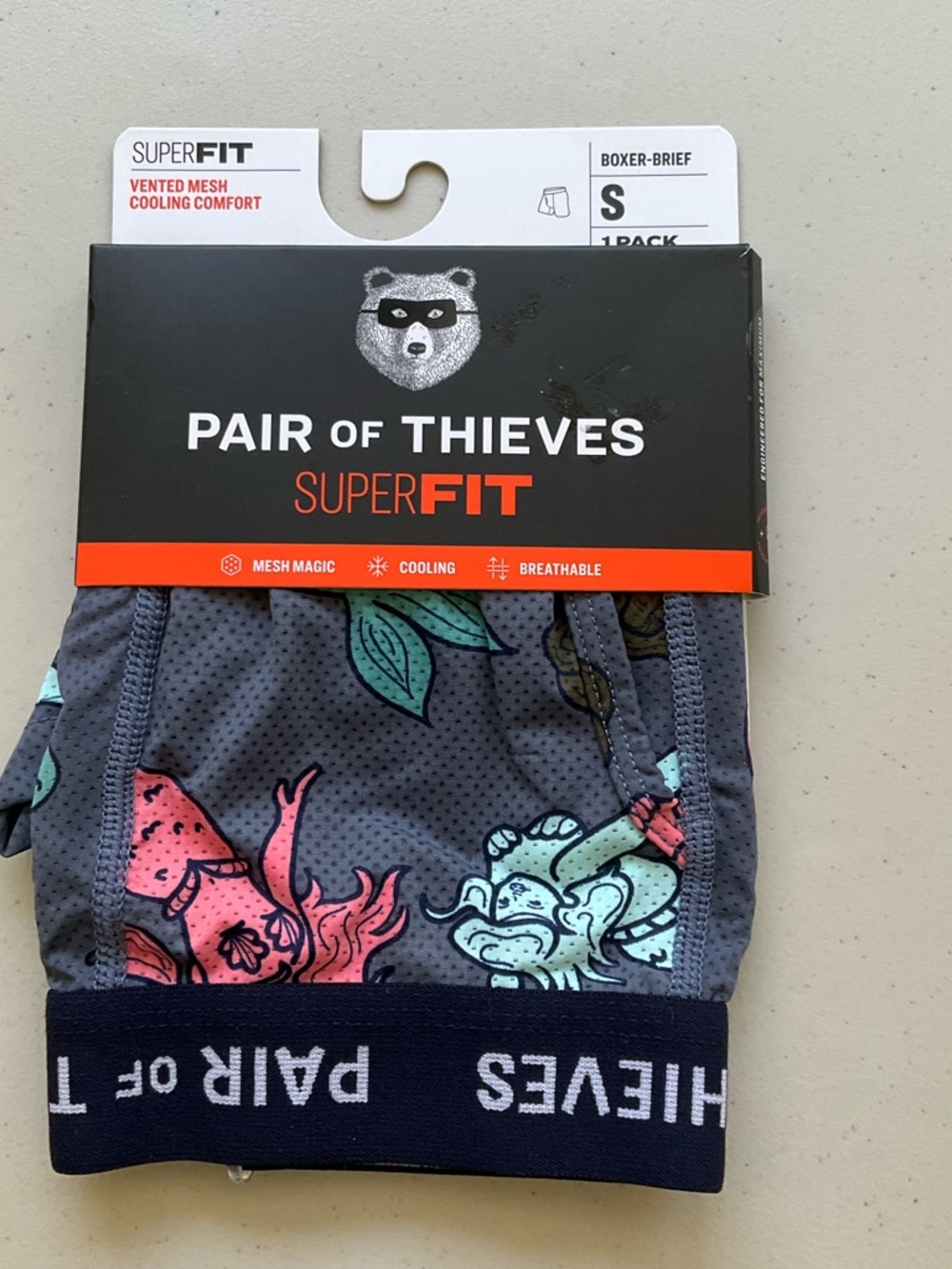 PAIR of THIEVES Super Fit Mesh Magic Boxer Brief Men's Size S Small 28"-30"